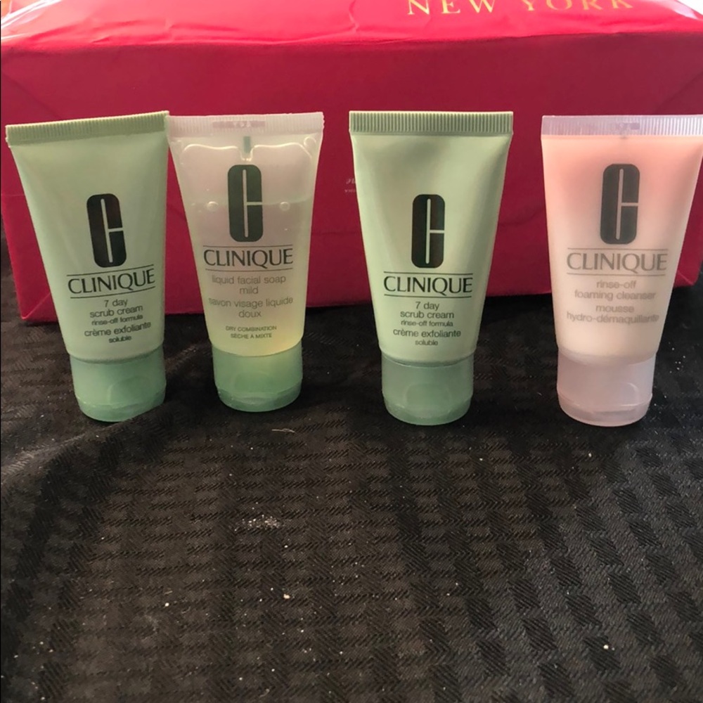Clinique Travel size face washes lot of 4
